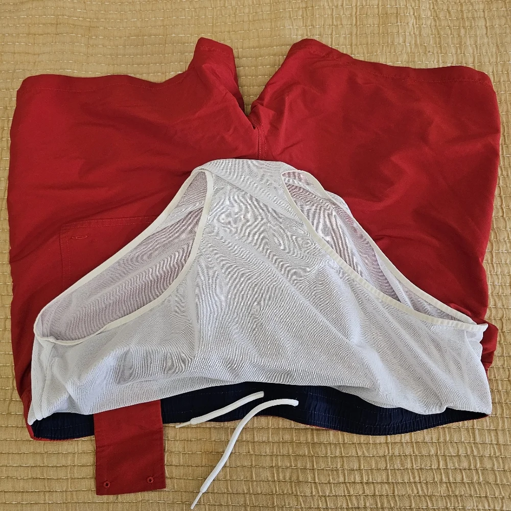 Polo Ralph Lauren Red‎ Men's Swim Trunk XXL Preppy Resortwear Beach Classic
